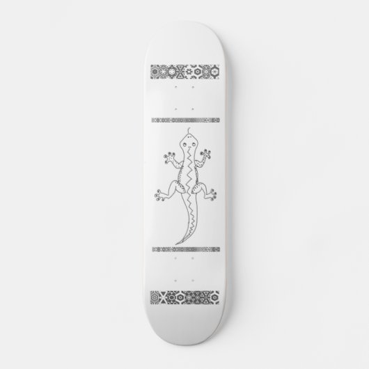 Grafische lizzard persoonlijk skateboard (Voorkant)