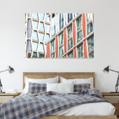 Grafische Londense architectuur Canvas Afdruk (Insitu (Slaapkamer))