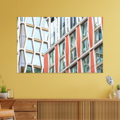 Grafische Londense architectuur Canvas Afdruk (Insitu (Woonkamer))