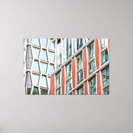 Grafische Londense architectuur Canvas Afdruk