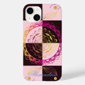 Grafische Mandala Art, Mystic Checkerboard Case-Mate iPhone Case (Achterkant)