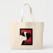 Grafische Mastiff-tas Grote Tote Bag (Voorkant)