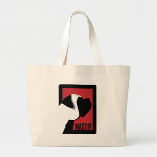 Grafische Mastiff-tas Grote Tote Bag