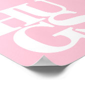 Grafische meisjes kleutermuurkunst poster (Hoek)