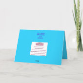 Grafische moderne ל״ג בעומר Lag B'Omer-kaart Bedankkaart (Achterkant)