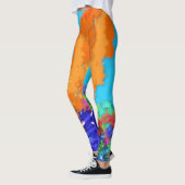 Grafische moderne Lag B'Omer ל״ג בעומ vreugdevuur Leggings (Links)