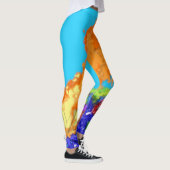 Grafische moderne Lag B'Omer ל״ג בעומ vreugdevuur Leggings (Rechts)
