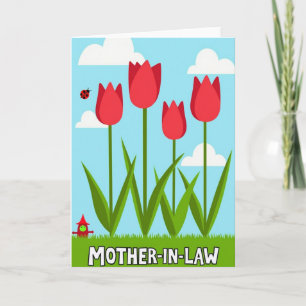 Grafische Moederdagkaart lente Kaart