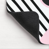 Grafische monogram retro-aantekening en kleurenblo muismat (Hoek)