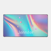 Grafische monogram voor holografische eensterren bureaumat (Voorkant)