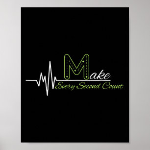 Grafische motivatie en inspiratie maken elke secon poster