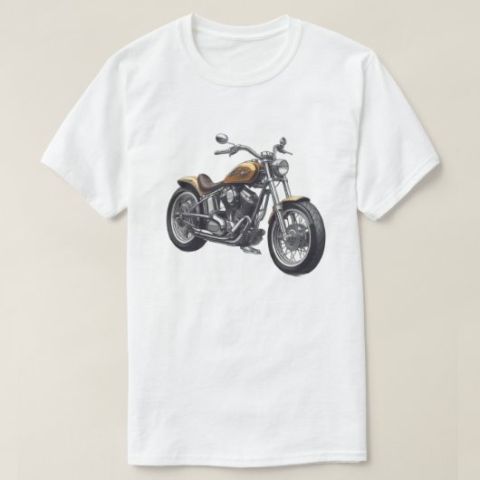 Grafische motorfiets 1 t-shirt (Design voorkant)