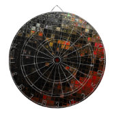 Grafische mozaïekroosters dartbord (Voorkant)