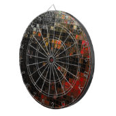 Grafische mozaïekroosters dartbord (Voorkant Rechts)