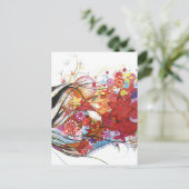 Grafische mus briefkaart (Staand voorkant)