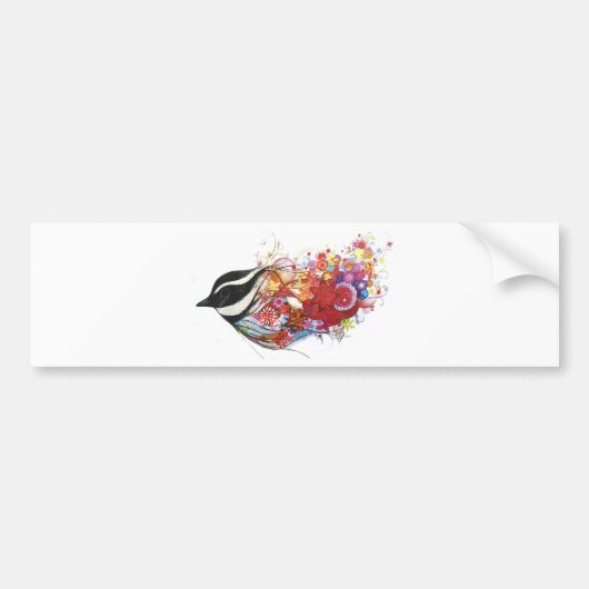 Grafische mus bumpersticker (Voorkant)
