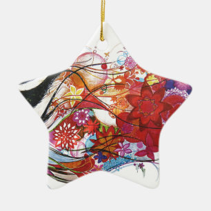 Grafische mus keramisch ornament