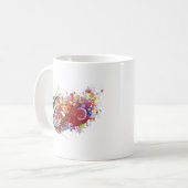 Grafische mus koffiemok (Voorkant links)