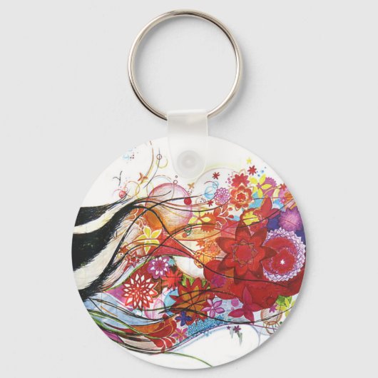 Grafische mus sleutelhanger (Voorkant)