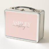 Grafische naam Monogram Blush roze grijze legant (Voorkant)