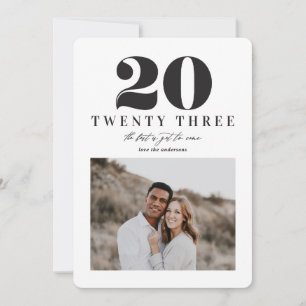 Grafische nieuwe jaarkaart 2023 feestdagenkaart