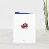 Grafische Novel Bar Mitzvah Dank u wel briefkaart (Achterkant)