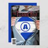 Grafische Novel Bar Mitzvah - Hartelijk dank Bedankkaart (Voorkant / Achterkant)