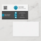 Grafische ontwerper, creatieve ideeën visitekaartje (Voorkant / Achterkant)