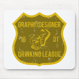 Grafische ontwerper Drink Liga Muismat
