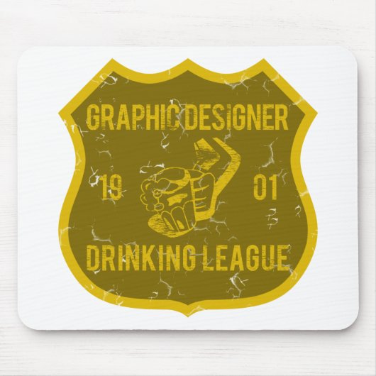 Grafische ontwerper Drink Liga Muismat (Voorkant)