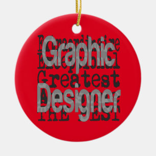 Grafische ontwerper Extraordinaire Keramisch Ornament