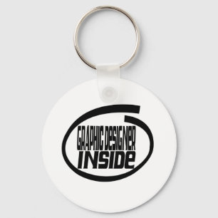 Grafische ontwerper Inside Sleutelhanger