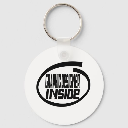 Grafische ontwerper Inside Sleutelhanger (Voorkant)