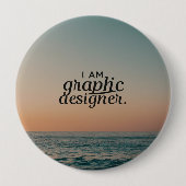 Grafische ontwerper ronde button 4,0 cm (Voorkant)