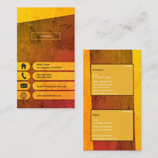 Grafische ontwerper visitekaartje (Voorkant / Achterkant)