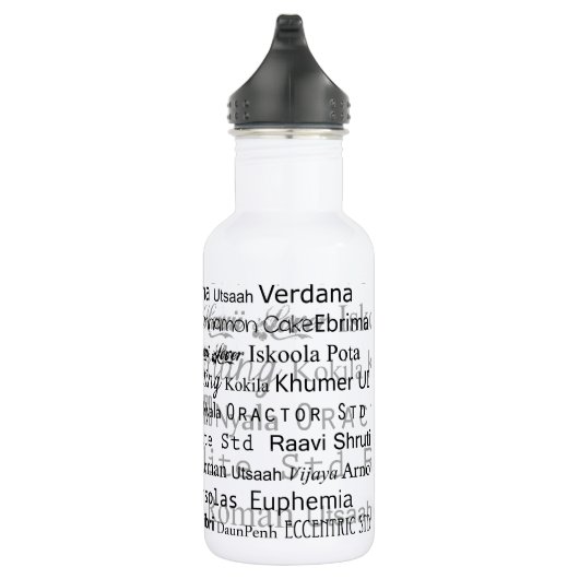 Grafische ontwerpers dromen waterfles  (Rechts)