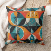 grafische Oranje-abstractie Kussen (Deken)