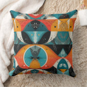 grafische Oranje-abstractie Kussen (Deken)