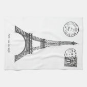 grafische Parijs de Eiffeltoren Theedoek (Horizontaal)