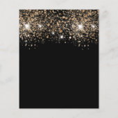 Grafische partij zwarte goudglitter (Achterkant)