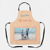 Grafische persoonlijke foto Tekst Grandma Gift Ora Schort (Voorkant)