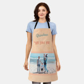 Grafische persoonlijke foto Tekst Grandma Gift Ora Schort (Gedragen)