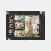 Grafische persoonlijke liefde Je moeder 4 familie  Fleece Deken (Voorkant (Horizontaal))