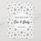 Grafische pioenen. kaart (Voorkant / Achterkant)