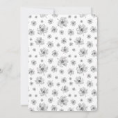 Grafische pioenen. kaart (Achterkant)