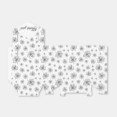 Grafische pioenrozen. bedankdoosjes (Uitgevouwen)