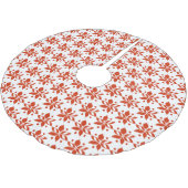 Grafische Poinsettia Kerstmis Kerstboom Rok (Gekanteld)