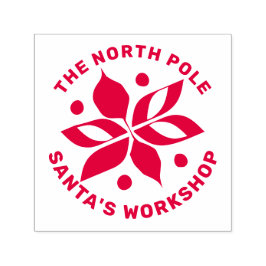 Grafische Poinsettia Zelfinktende Stempel