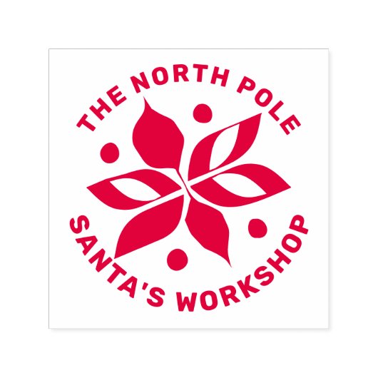 Grafische Poinsettia Zelfinktende Stempel (Design)