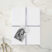 Grafische potlood voor paardenkunst, zwart-wit cadeaulabel (Met Touw)